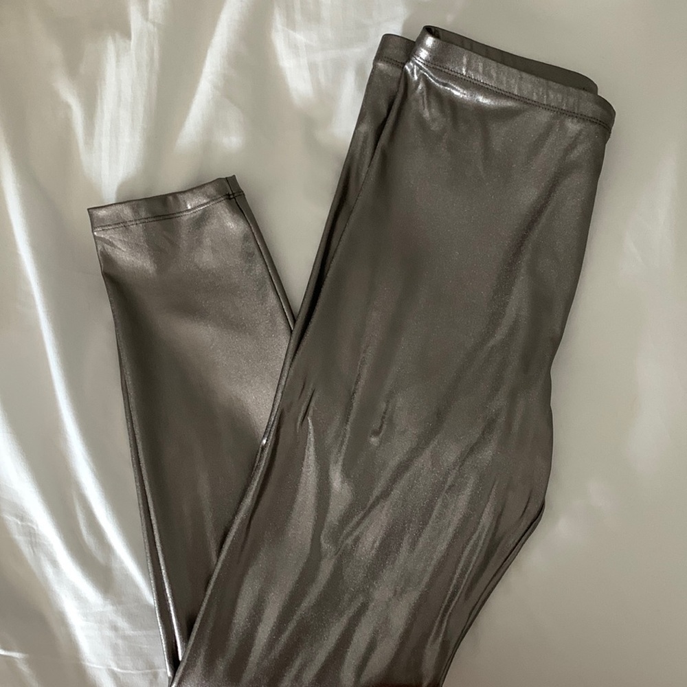 Silver leggings from Forever 21 size L